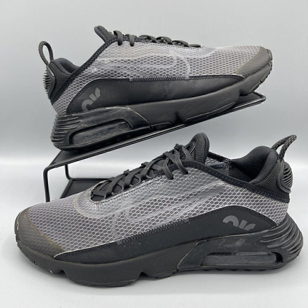 Nike Air Max 2090 Size Youth 7 Women's 8.5 Black Grey Shoes Sneakers CJ4066-001